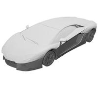 Modello Auto Lamborghini Replica con Ruote Stampato 3D Pezzo da Collezione