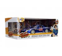 1993 Mazda RX-7 + Figura Chun-Li "Streetfighter" Azul 1:24 Jada Toys 30838 25325