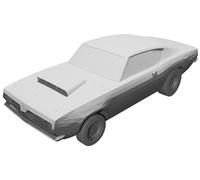 Modello Auto Plymouth Barracuda 1969 Replica Miniatura Scala Stampato