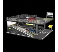 Modello Auto Scatola Espositiva in Acrilico Supporto Veicoli 1/64 Diorama