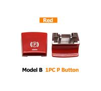 (Modello B-Rosso P) Interruttore elettronico del freno a mano per il parcheggio, pulsante P Auto H, per BMW 5