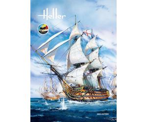 Modello Barca Starter Kit HMS VICTORY 1803 |HELLER|58897| 1:100 Modello Carro