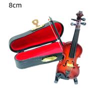Modello basso violino in legno con supporto e scatola portaoggetti ornamentale a