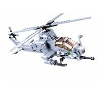 Modello Building Block Bricks Ah 1Z Attack Viper Elicottero armato 482 pezzi