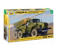Modello Camion Lanciatore Di Razzi Multiplo BM-21 "Grad"|Zvezda|3655