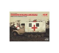 Modello Camion V3000S/SS M Maultier Con Rifugio |ICM|35414 1:35 Modello Carro
