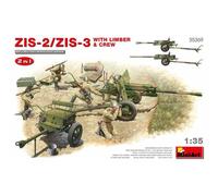 Modello Canon Zis-2/zis-3 Con Limber & Crew 2 In 1 Miniart 35369 1/35