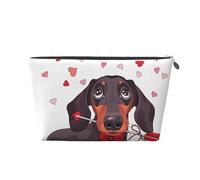 Modello carino cane bassotto, Borsa da toilette Borsa per trucco Borsa per cosmetici Borsa da toilette da viaggio portatile