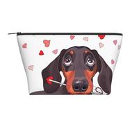 Modello carino cane bassotto, Borsa da toilette Borsa per trucco Borsa per cosmetici Borsa da toilette da viaggio portatile