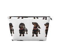 Modello carino cane bassotto, Borsa da toilette Borsa per trucco Borsa per cosmetici Borsa da toilette da viaggio portatile