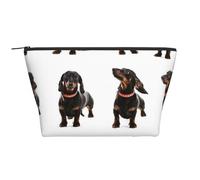 Modello carino cane bassotto, Borsa da toilette Borsa per trucco Borsa per cosmetici Borsa da toilette da viaggio portatile