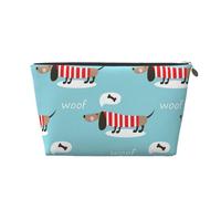 Modello carino cane bassotto, Borsa da toilette Borsa per trucco Borsa per cosmetici Borsa da toilette da viaggio portatile