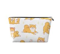 Modello carino di cani Shiba Inu, Borsa da toilette Borsa per trucco Borsa per cosmetici Borsa da toilette da viaggio portatile