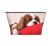 Modello Cavalier King Charles Spaniel, Borsa da toilette Borsa per trucco Borsa per cosmetici Borsa da toilette da viaggio portatile