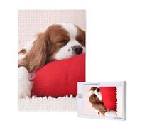 Modello Cavalier King Charles Spaniel,Puzzle in legno da 1000 pezzi per adulti e adolescenti