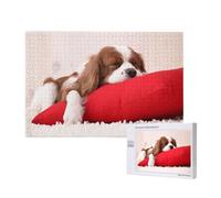 Modello Cavalier King Charles Spaniel,Puzzle in legno da 1000 pezzi per famiglie, puzzle per adulti e adolescenti