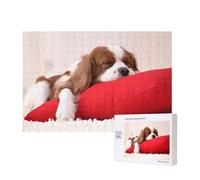 Modello Cavalier King Charles Spaniel,Puzzle in legno da 300 pezzi per famiglie, per adulti e adolescenti, decorazioni per la casa