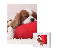 Modello Cavalier King Charles Spaniel,Puzzle in legno da 500 pezzi per adulti e adolescenti