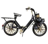 Modello ciclomotore motorino bicicletta nostalgia metallo stile antico 25cm
