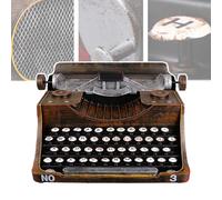 Modello classico di macchina da scrivere manuale - Vietata la digitazione, macchina da scrivere d'epoca, statua ornamentale in stile europeo, per bar, casa, arredamento per mobili,A