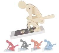 Modello Colonna Vertebrale Sollevamento Pesi Umano, Modello Corretto Sollevamento Pesi, Strumento Didattico, Correzione Postura, Trainer Interattivo Meccanico Colonna Lombare(Beige)