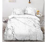 Modello Copripiumino Matrimoniale 220X240 Federa Con Due 50X75Cm Morbido E Confortevole Con Cerniera Copripiumino Bambina Marmo Copripiumino 240X220 Prevenire L'Allergia Stampa 3D Fibra Superfine