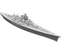 Modello Corazzata Bismarck per Axis and Allies Wargame Scala 1/4000 Miniatura