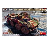 Modello Corazzato Sd.Kfz.234/1 Schwerer Panzerspähwagen 2 Cm Modifica Tardiva