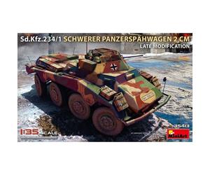 Modello Corazzato Sd.Kfz.234/1 Schwerer Panzerspähwagen 2 Cm Modifica Tardiva