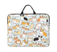 Modello Corgi, Custodia per laptop da 14 pollici, borsa per notebook, custodia per laptop, valigetta con maniglia