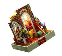 Modello Craft Dollhouses Kit Progetto Scena In Miniatura Per Principianti Con Luce A LED Decorativo Per Decorazioni Per La Casa Modello Retrò