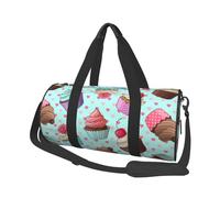 Modello cupcake stampato, Borsone da viaggio di grande capacità Borsa rotonda Borsa da viaggio sportiva Borsa da viaggio Borsa da fitness
