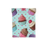 Modello cupcake stampato, Spremere il portafoglio superiore da donna Borsa portaoggetti Piccola portamonete Portamonete