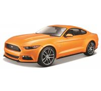 Modello da collezione Ford Mustang GT 2015 in arancione 1:24