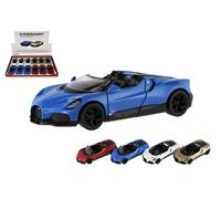 modello d'auto in metallo Kinsmart Bugatti Mistral 13 cm con retrocarica e portiere apribili