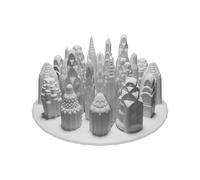 Modello Decorativo Città Art Deco Stile Emerald City Stampato 3D Arredo