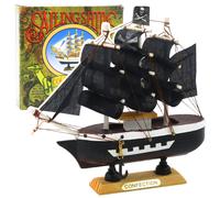 Modello decorativo nave pirata 16x15 cm