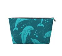 Modello dei delfini, Borsa da toilette Borsa per trucco Borsa per cosmetici Borsa da toilette da viaggio portatile
