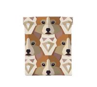Modello della testa del Corgi gallese, Spremere il portafoglio superiore da donna Borsa portaoggetti Piccola portamonete Portamonete