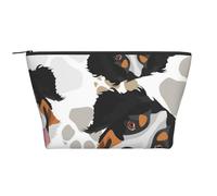 Modello delle zampe del cane Bovaro del Bernese, Borsa da toilette Borsa per trucco Borsa per cosmetici Borsa da toilette da viaggio portatile
