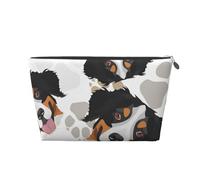Modello delle zampe del cane Bovaro del Bernese, Borsa da toilette Borsa per trucco Borsa per cosmetici Borsa da toilette da viaggio portatile