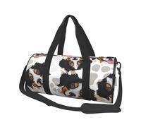 Modello delle zampe del cane Bovaro del Bernese, Borsone da viaggio di grande capacità Borsa rotonda Borsa da viaggio sportiva Borsa da viaggio Borsa da fitness