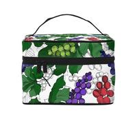 Modello dell'uva, Borsa per il trucco Borsa per cosmetici Borsa da toilette da viaggio portatile Astuccio per matite Astuccio da toilette