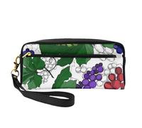 Modello dell'uva, Borsa per il trucco Borsa per cosmetici Borsa da viaggio portatile da toilette Astuccio in pelle per donne e ragazze