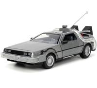 MODELLO DeLorean Auto RITORNO FUTURO 1 Die Cast Con LED 20cm Scala 1/24 Jada