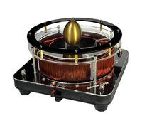 Modello di acceleratore di ciclotrone elettromagnetico, bobina rotante e campo magnetico, costruzione in acrilico e metallo per l'educazione fisica e gli esperimenti scientifici STEM