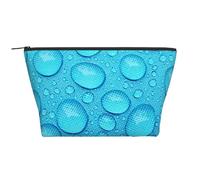 Modello di acqua goccia blu, Borsa da toilette Borsa per trucco Borsa per cosmetici Borsa da toilette da viaggio portatile