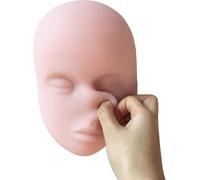 Modello di addestramento all'iniezione - Manichino facciale in silicone per infermieri e studenti di medicina - Ideale per l'allenamento dell'iniezione della testa e materiale didattico