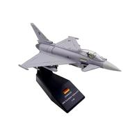 Modello di aereo caccia EF2000 in metallo pressofuso in scala 1/100 da collezione per adulti o decorazioni scrivania Set da gioco per hobby in miniatura