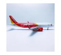 Modello di aereo in lega metallica A320 da 47 cm con carrello atterraggio adatto per la raccolta e l'esposizione Set da gioco per hobby in miniatura(With lights)